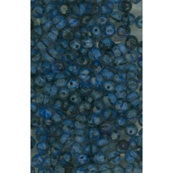 Korálky broušené, ohňovky 6 mm modročerná