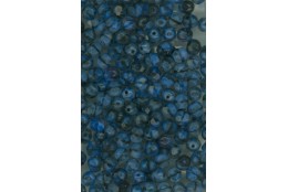 Korálky broušené, ohňovky 6 mm modročerná
