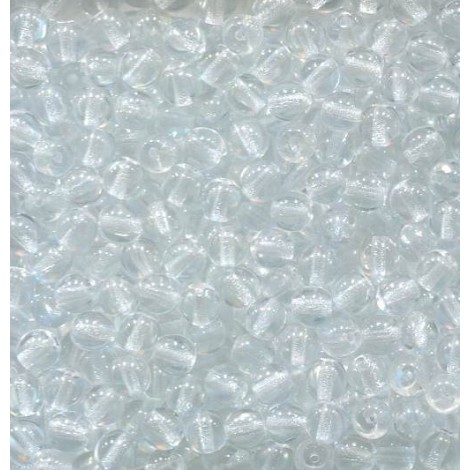 Korálky mačkané 70ks 111-19-001 4mm krystal