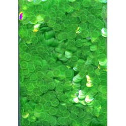 zelené flitry 5 mm (0,5 cm) rovné 6681-754 bal. 1.000 ks (5g)