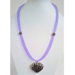 Vícebarevný náhrdelník  s drahokamy L2294