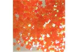 SLEVA 50%, Flitry, hvězdičky oranžový neon 3mm Q02-C54
