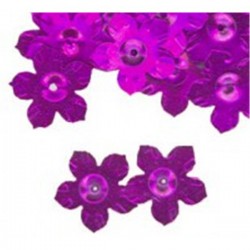 SLEVA 20% Flitry - květina s dírkou 13mm fialová 6778-022