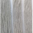 Korálky, plastové voskové perle, velikost 6 mm, bílé, navlečené na niti , 1 šňůra - 270 ks 