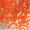 Flitrové hvězdičky oranžový neon 3mm 250g Q02-C54