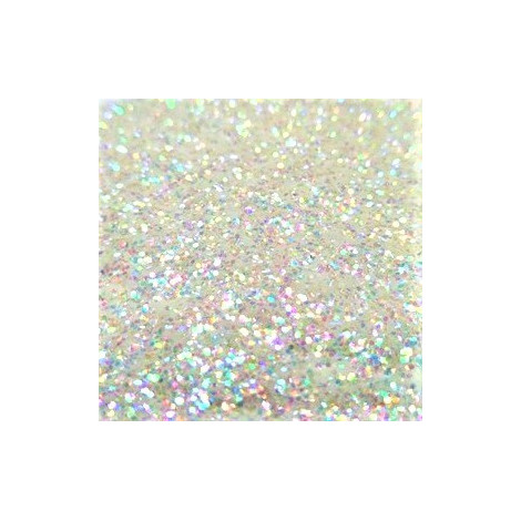 Glitr bílý AB 0,8 mm C22