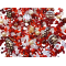 Mix skleněných korálků 1kg červený L1111