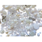 Mix skleněných korálků 1kg bílý L1111
