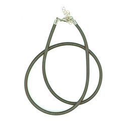 Náhrdelník z hedvábné šňůrky 10ks  khaki L2426