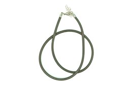 Náhrdelník z hedvábné šňůrky 10ks  khaki L2426