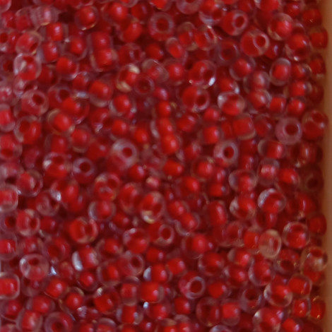 Rokajl 3,5mm krystal s červeným průtahem 509S