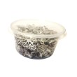 MIX korálků a přívěsků 150g stříbrný W0000