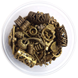 MIX korálků, přívěsků a komponentů 150g bronz W0274