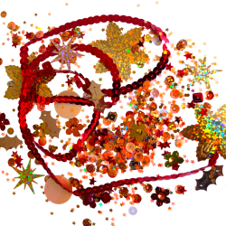 MIX flitrů 130g ČERVENO-ORANŽOVÝ W0262