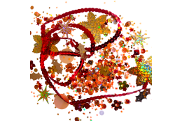 MIX flitrů 130g ČERVENO-ORANŽOVÝ W0262