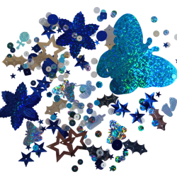 MIX flitrů 130g MODRO-STŘÍBRNÝ W0262