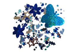 MIX flitrů 130g MODRO-STŘÍBRNÝ W0262