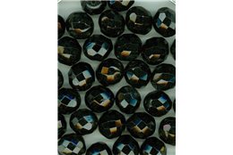 VÝHODNĚ Korálky broušené 10mm černé ohňovky 1kg