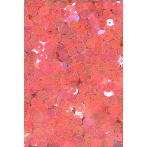 Flitry růžovo-oranžové neon, rovné 5 mm 6681-139