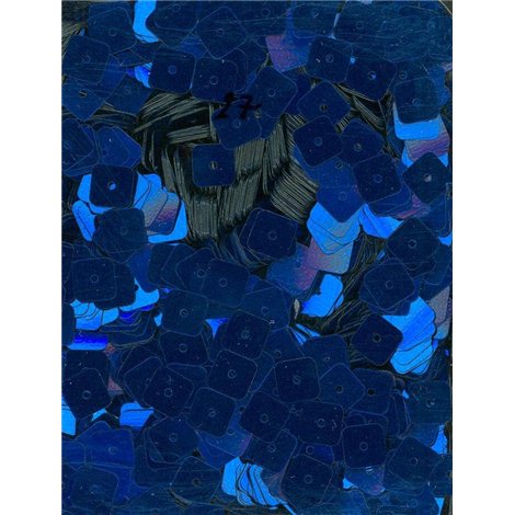 Flitry čtverec - modré - královská modř, rovné 6 mm 20900-312