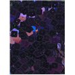 Flitry čtverec - fialové, rovné 6 mm 20900-832