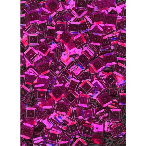Flitry čtverec - fialové fuchsie, miska 6 mm 20915-144