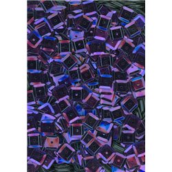 fialové flitry 6 mm čtvercové miska 20915-832 bal. 3 g (cca240ks)