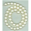 Korálky, voskované perle, průměr 12 mm, kulaté, světle krémové 