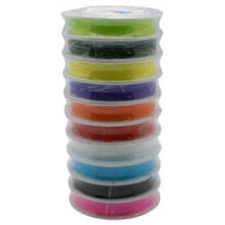 Elastomer prům. 0,8 mm L2141 - 6 m/1 cívka mix barev  bal. 10 cívek