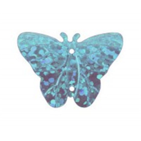 Flitry - modrý laser motýlek 10387-204  motýlek 5 g