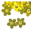Flitry - květina s dírkou žlutá 6778-029