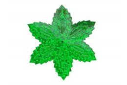Flitry - zelená hvězda s dírkou 1433-164  vánoční hvězda 5 g