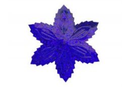SLEVA 20% Flitry - vánoční hvězda s dírkou, 45mm modrá laser 1433-184