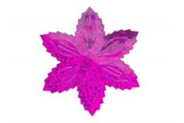 Flitry - růžová hvězda s dírkou 1433-228  vánoční hvězda 5 g