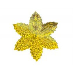 SLEVA 20% Flitry - vánoční hvězda s dírkou, 45mm zlatá laser 1433-183