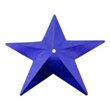 Flitry - modrá hvězda s dírkou 329-312  hvězda 5 g