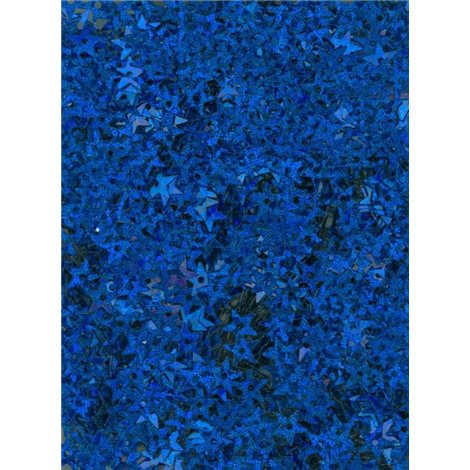 Flitry - drobné hvězdičky s dírkou, modré laser 9551-184