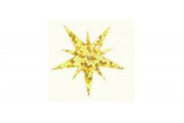 SLEVA 10% Flitry - hvězda zlatá laser 25mm 5677-183