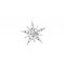 Flitry - stříbrná hvězda 5677-177  hvězda 5 g