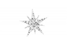 Flitry - stříbrná hvězda 5677-177  hvězda 5 g