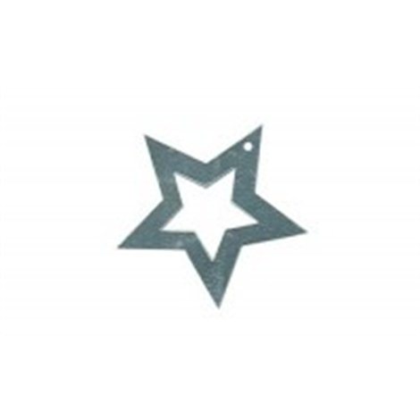 Flitry - stříbrná hvězda s dírkou 5719-124