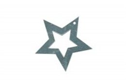 SLEVA 10% Flitry - stříbrná hvězda s dírkou 28mm 5719-124