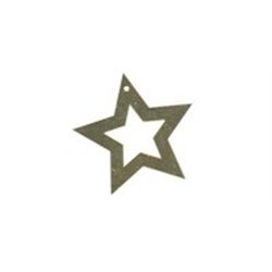 SLEVA 10% Flitry -  zlatá hvězda s dírkou 28mm 5719-196