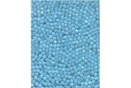 Broušené korálky 3 mm 61000 opál sv.modrá bal. 100 ks