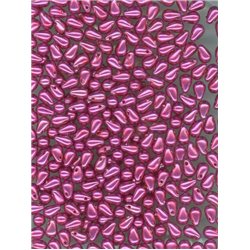 Slza/kapka fuchsie, 4x6mm balení  12 ks